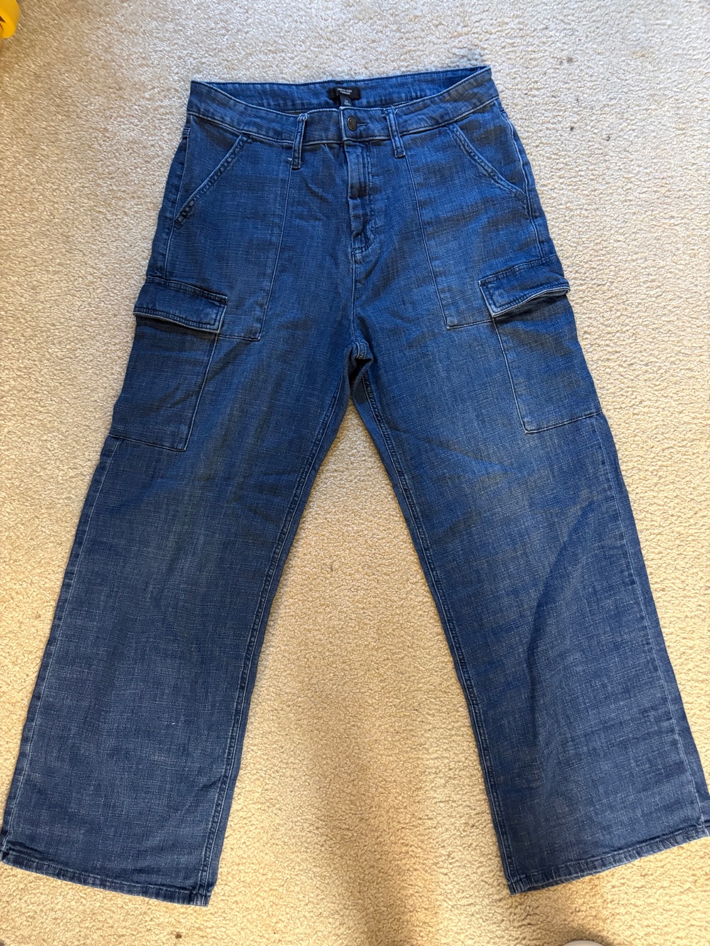 Vera Wang Women's Straight Leg Dark Blue Denim Jeans